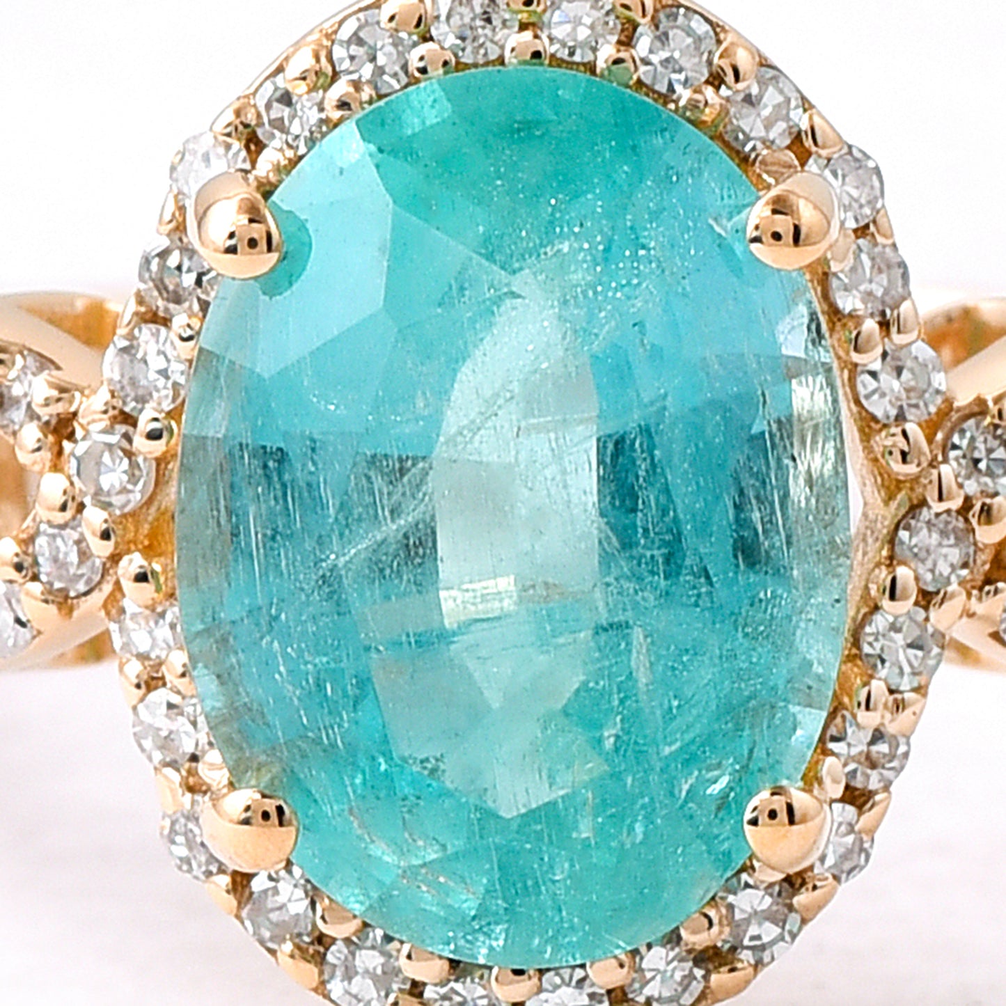 1.81 Ct Oval Mixed Cut Natural Emerald 14K Gold Ring