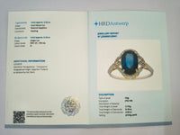 2.68 Ct Oval Natural Sapphire 14K Gold Ring
