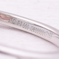 2.24 Ct Oval Cabochon Cut Natural Tourmaline 950 Platinum Ring