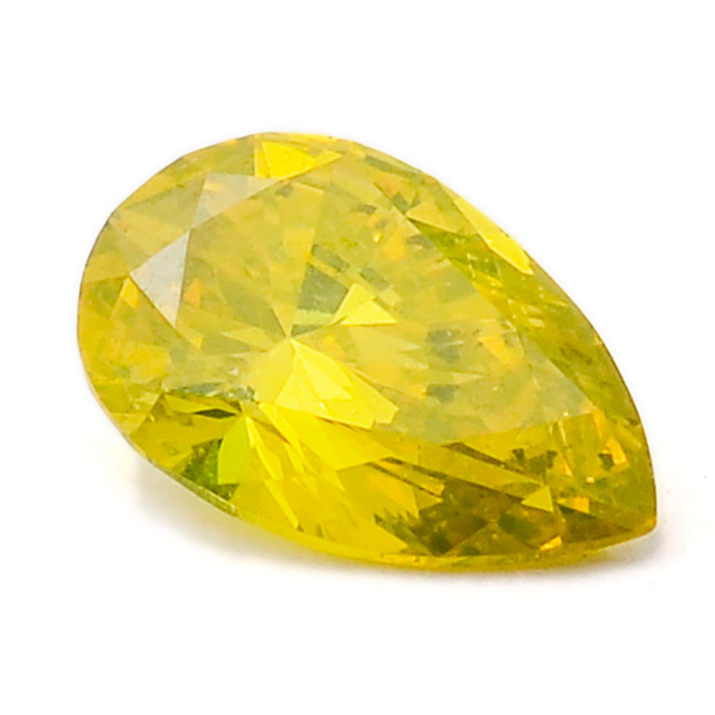0.36 Yellow Diamond Pear Loose Diamond