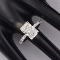 3.41 Carats Lab Grown Diamond 14K Gold Ring