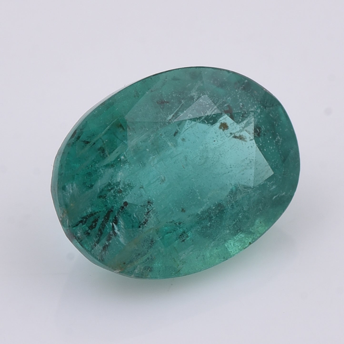 1.84 Natural Beryl Emerald Oval Mixed Cut Gemstone