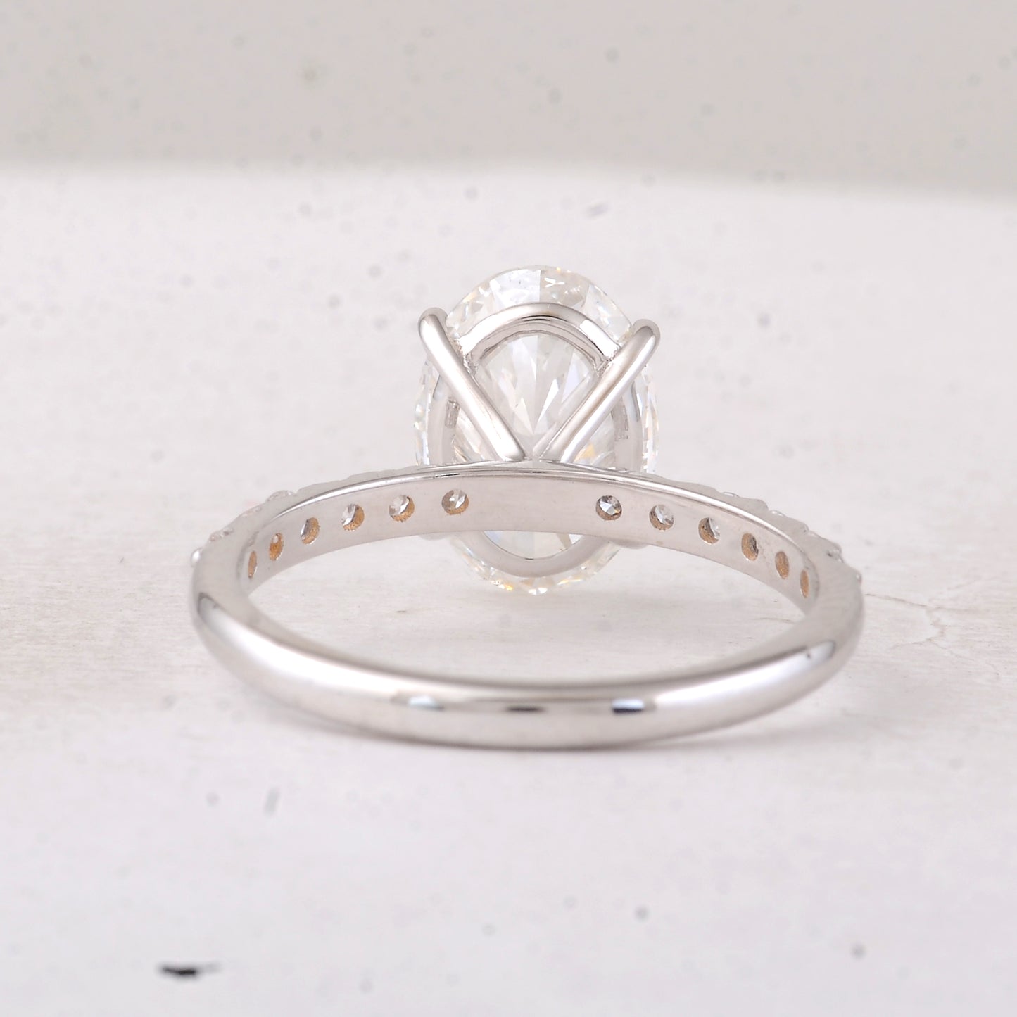 2.81 Carats Lab Grown Diamond 14K Gold Ring