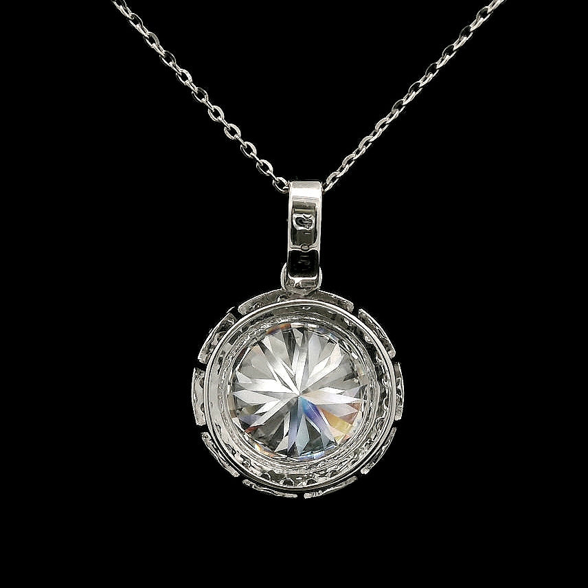 5.21 Carats Lab Grown Diamond 14K Gold Pendant