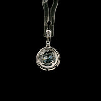 1.70 Carats Blue Lab Grown Diamond 14K Gold Pendant
