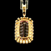 7.42 Ct Cushion Kunzite 14K Gold Pendant
