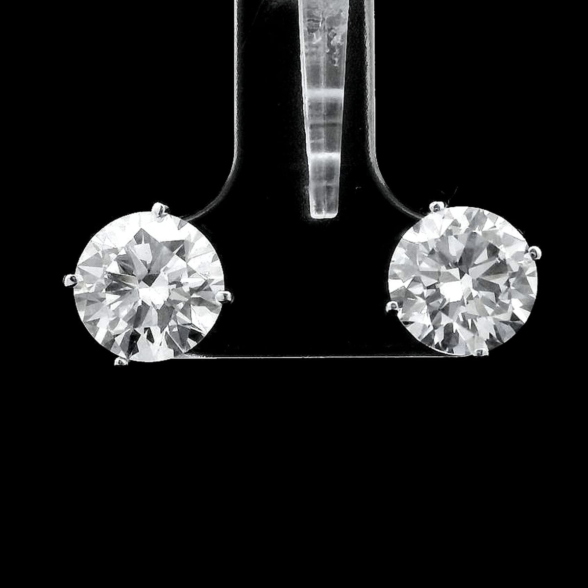 4.04 Carats Lab Grown Diamond 14K Gold Earrings