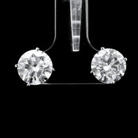 4.04 Carats Lab Grown Diamond 14K Gold Earrings