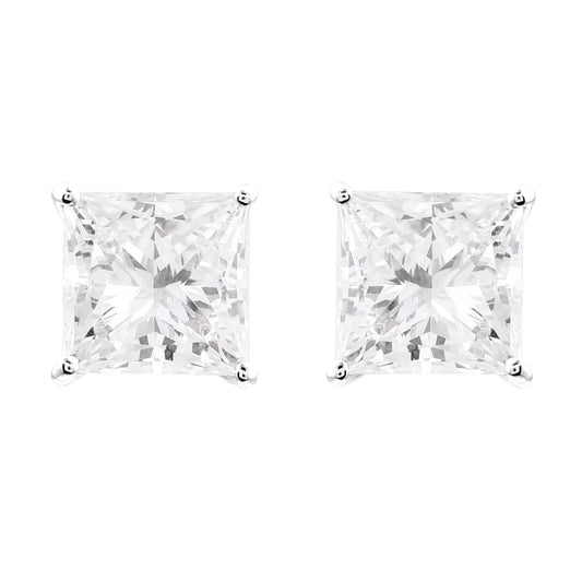 3.78 Carats Lab Grown Diamond 14K Gold Earrings