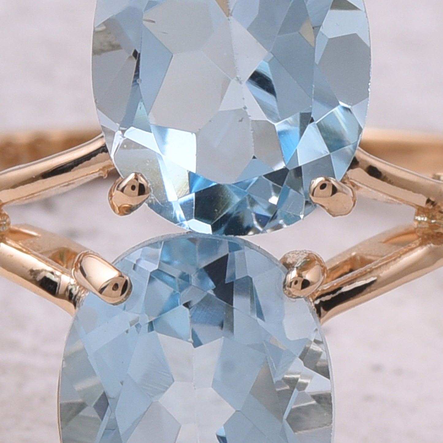 4.96 Ct Oval Natural Topaz 14K Gold Ring