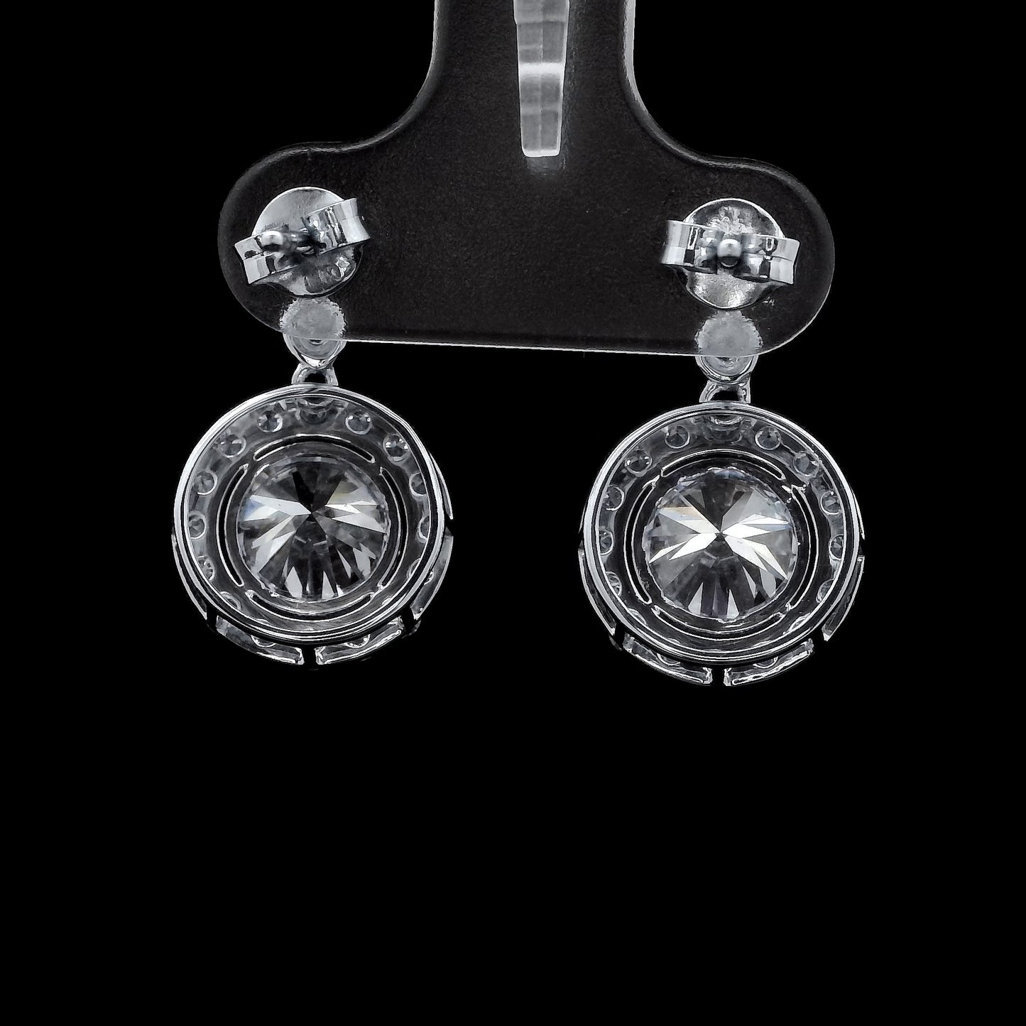 4.04 Ct Round Lab Grown Diamond 14K Gold Earrings