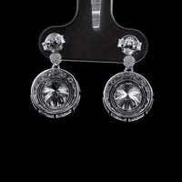 4.04 Ct Round Lab Grown Diamond 14K Gold Earrings