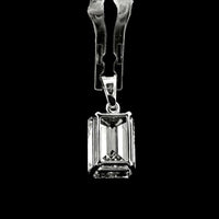 7.05 Carats Lab Grown Diamond 14K Gold Pendant