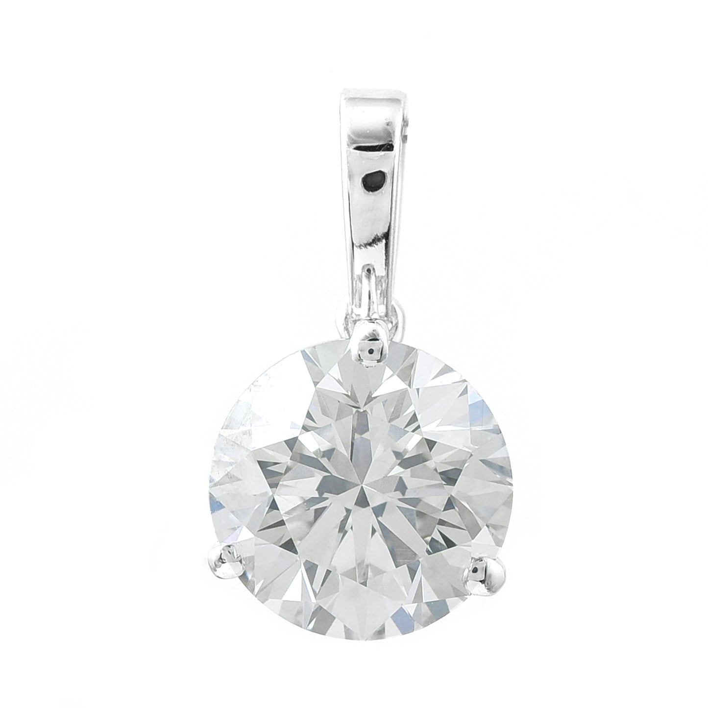 2.06 Carats Lab Grown Diamond 14K Gold Pendant