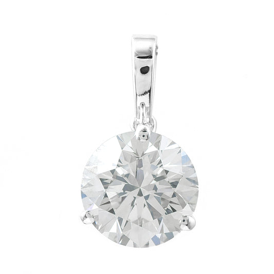 2.06 Carats Lab Grown Diamond 14K Gold Pendant