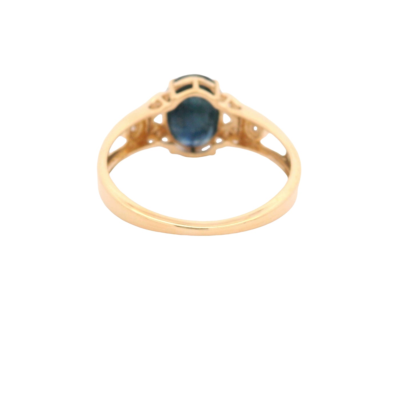 1.84 Ct Oval Sapphire 14K Gold Ring