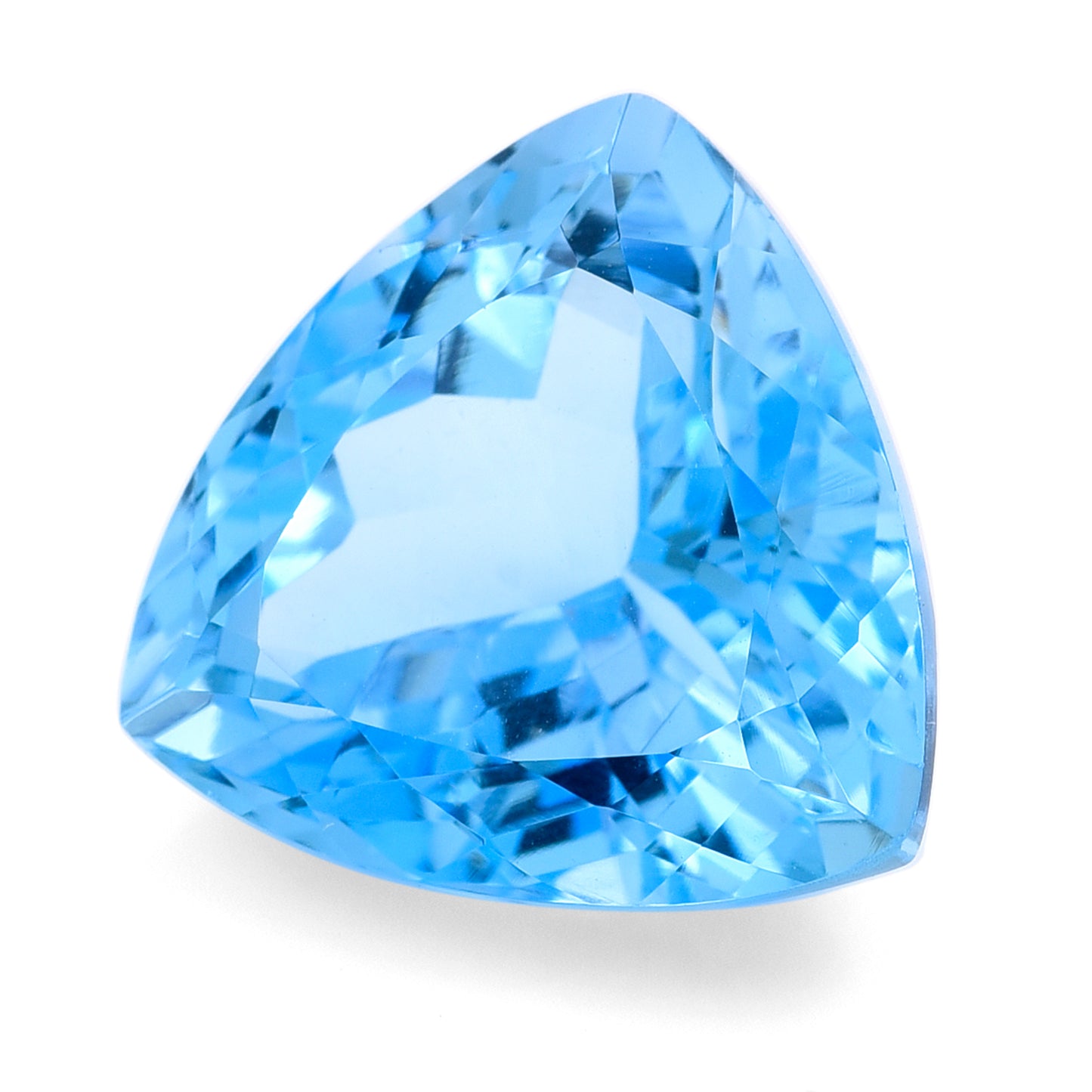 25.93 Natural Blue Topaz Triangular Mixed Cut Gemstone