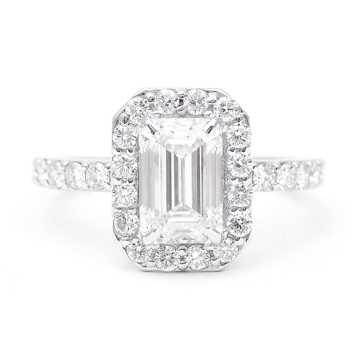 2.63 Carats Lab Grown Diamond 14K Gold Ring