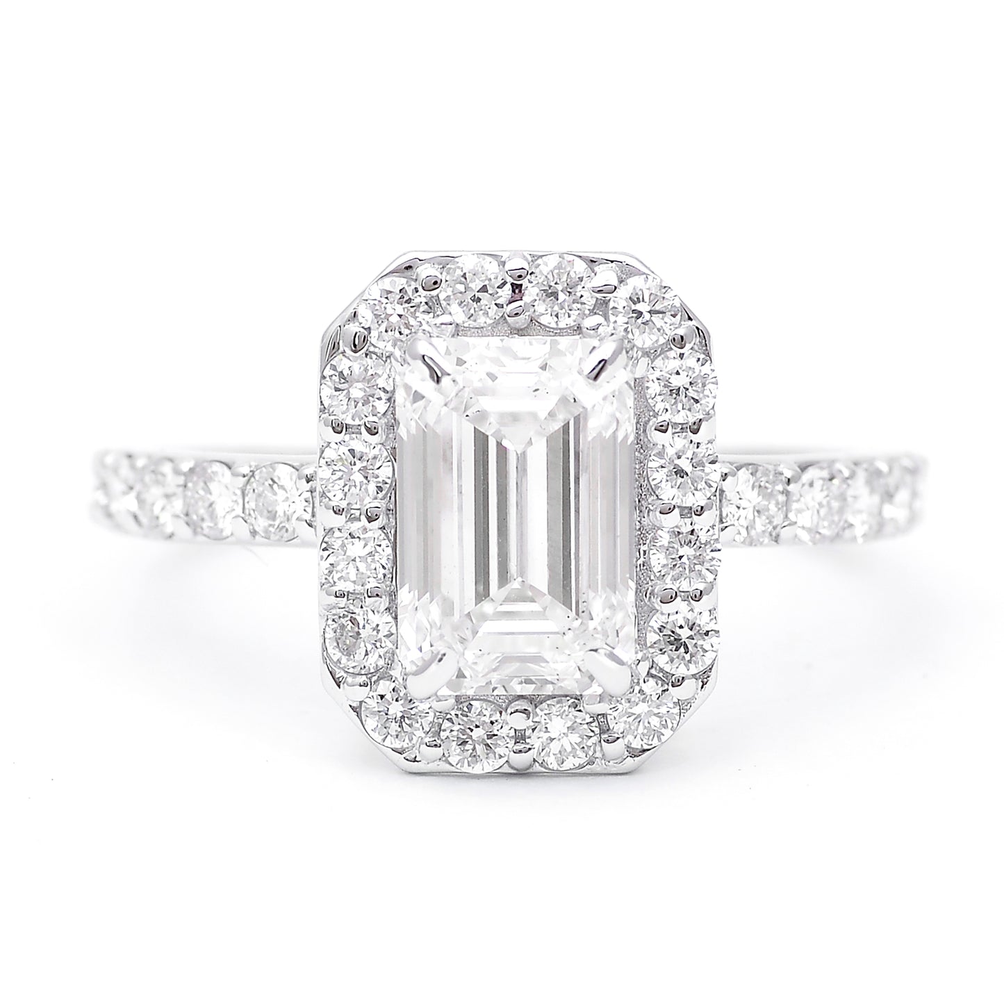2.63 Carats Lab Grown Diamond 14K Gold Ring