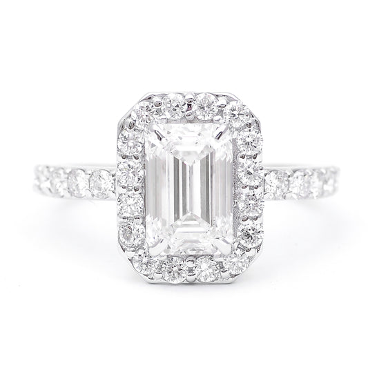 2.63 Carats Lab Grown Diamond 14K Gold Ring