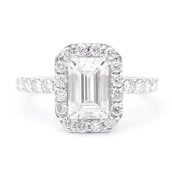2.63 Carats Lab Grown Diamond 14K Gold Ring