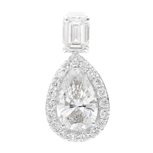 3.49 Carats Lab Grown Diamond 14K Gold Pendant