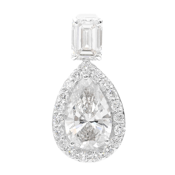 3.49 Carats Lab Grown Diamond 14K Gold Pendant