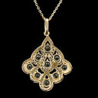 1.37 Ct Round Tanzanite 14K Gold Pendant