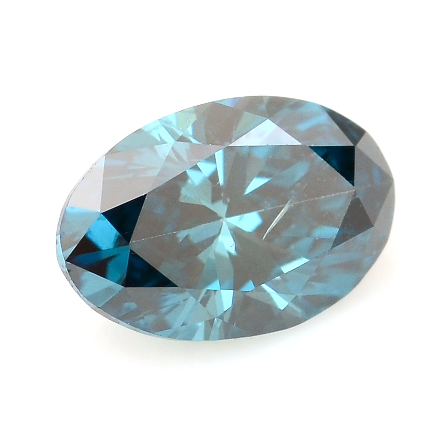 0.28 Blue Diamond Oval Loose Diamond