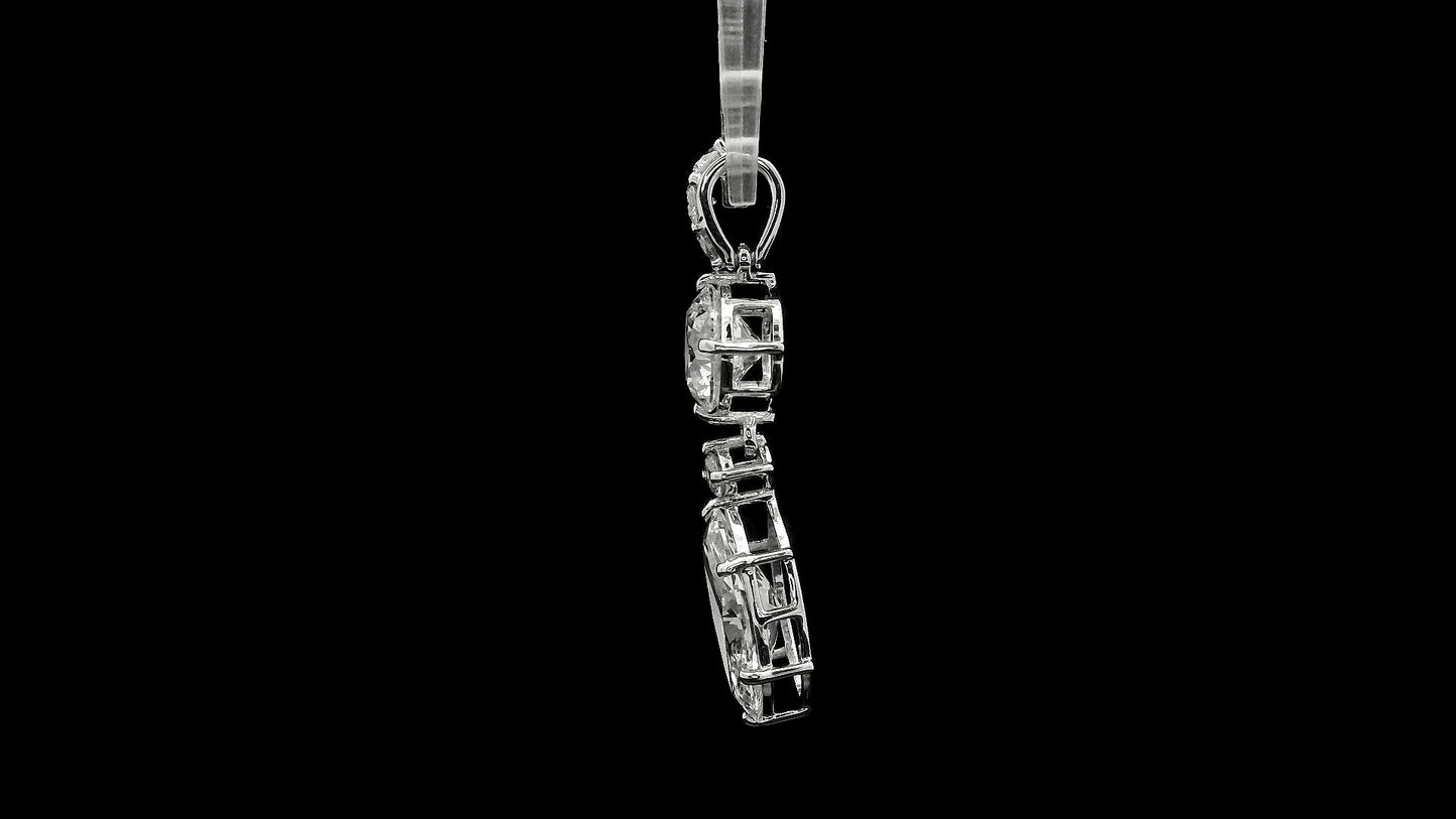 3.03 Carats Lab Grown Diamond 14K Gold Pendant
