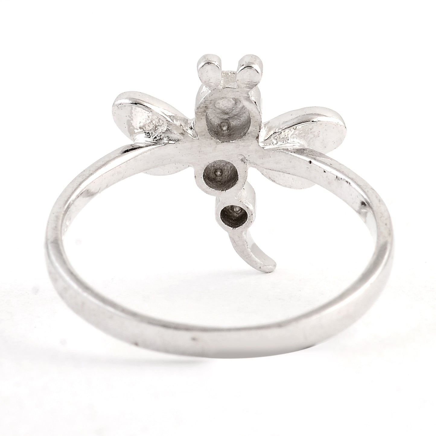 0.00 Ct Plain 925 Sterling Silver Ring