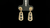 1.87 Ct Oval Tanzanite 14K Gold Earrings