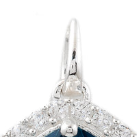 8.47 Ct Cushion Lbt Color Topaz, Cubic Zirconia, 925 Sterling Silver Pendant