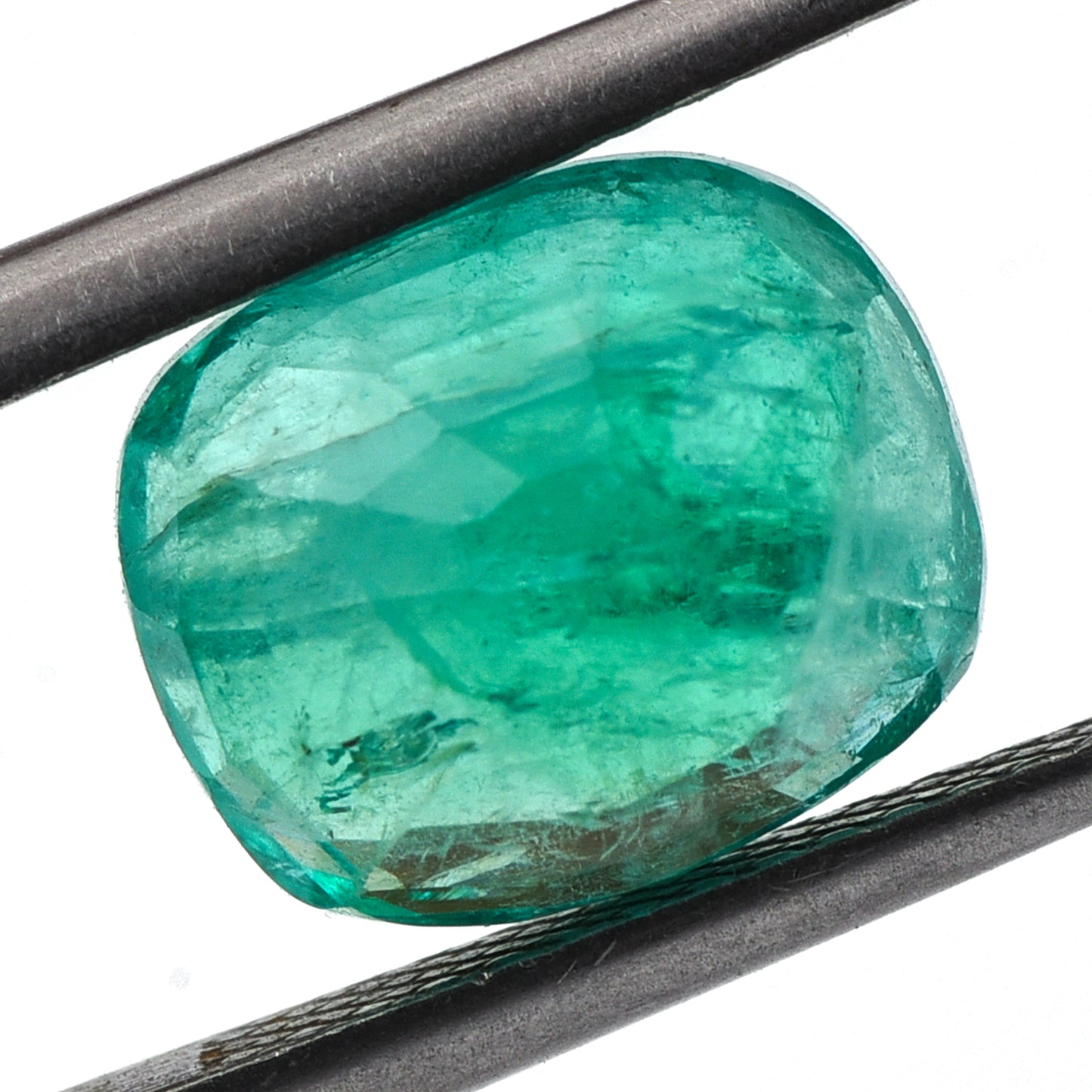 4.18 Natural Beryl Emerald Rectangular Cushion Mixed Cut Gemstone