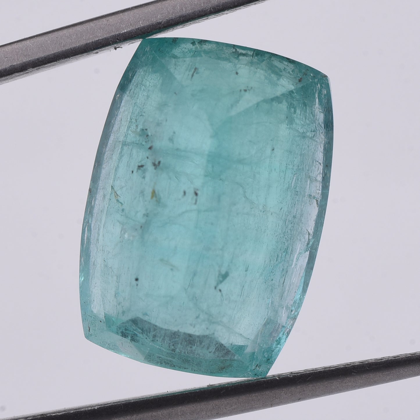 13.27 Natural Beryl Emerald Rectangular Cushion Mixed Cut Gemstone