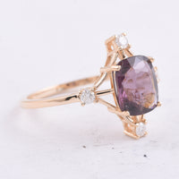 2.63 Ct Cushion Natural Spinel 14K Gold Ring