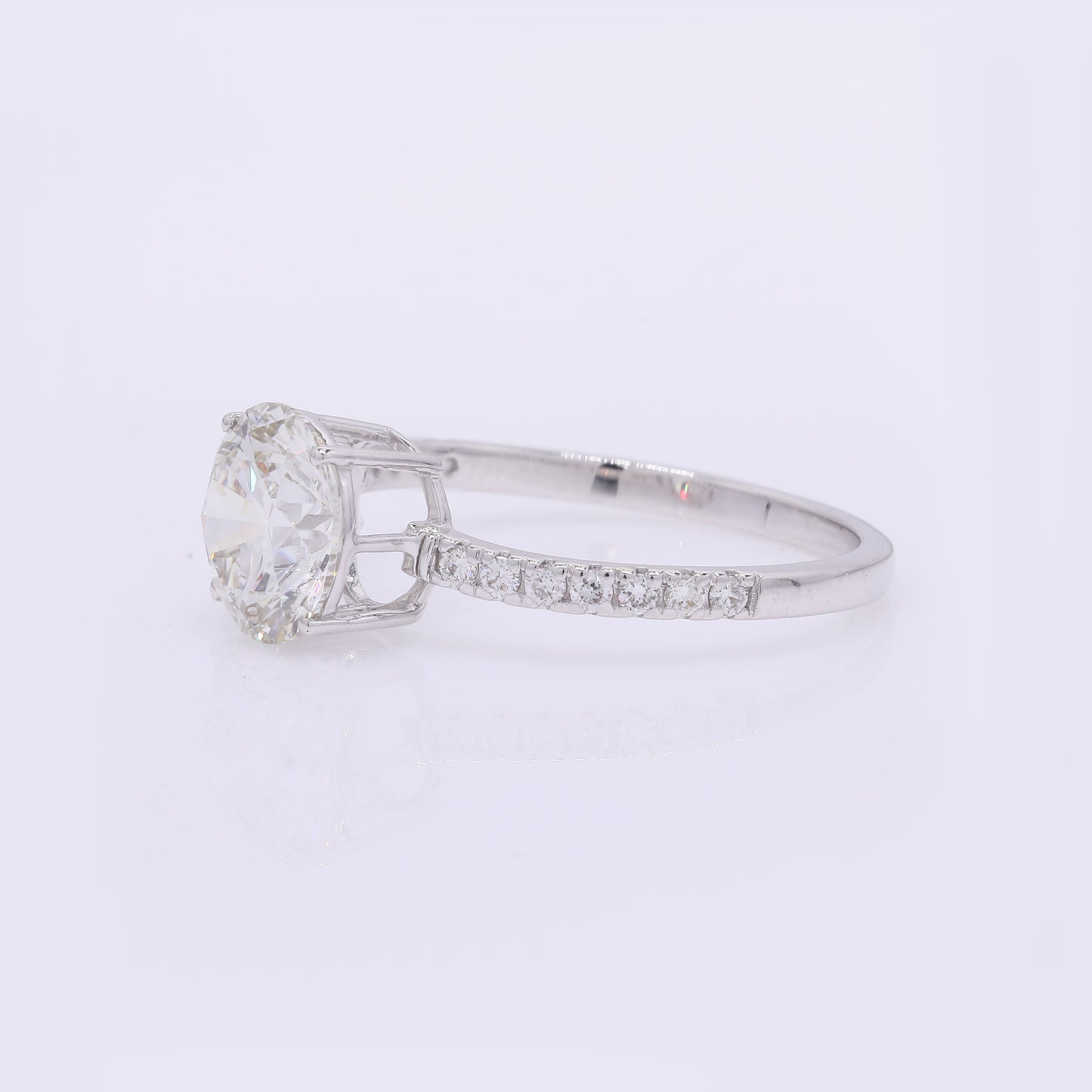 2.24 Carats Lab Grown Diamond 14K Gold Ring