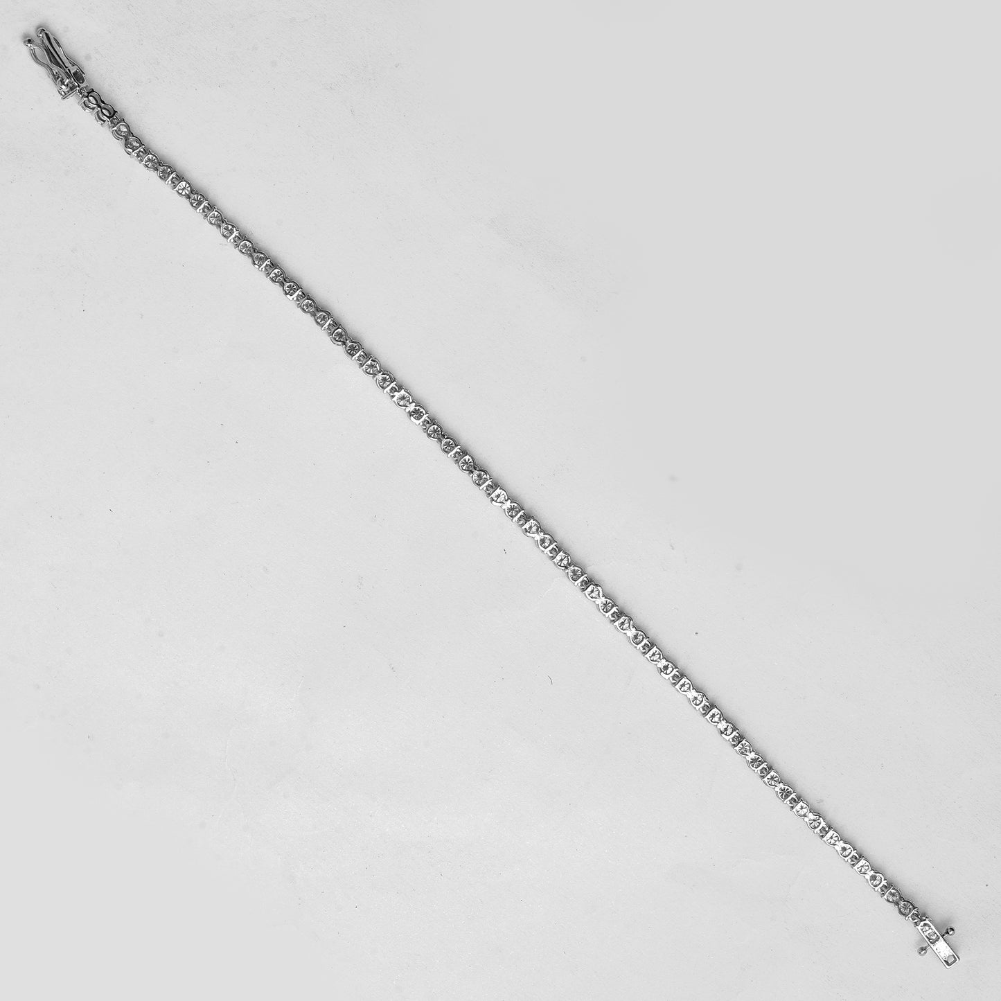 3.23 Ct Round Lab Grown Diamond 14K Gold Bracelet