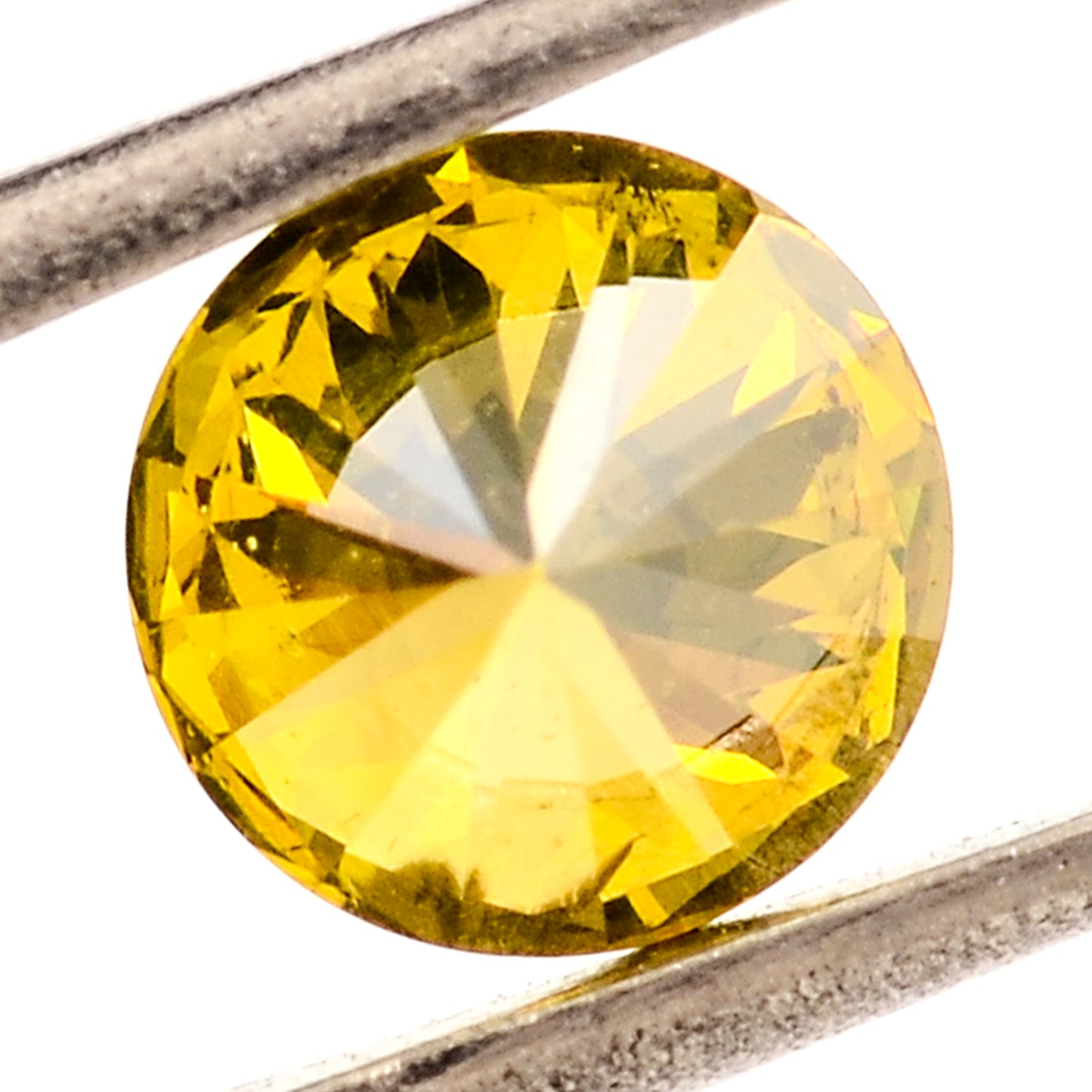 0.87 Yellow Diamond Round Loose Gemstone