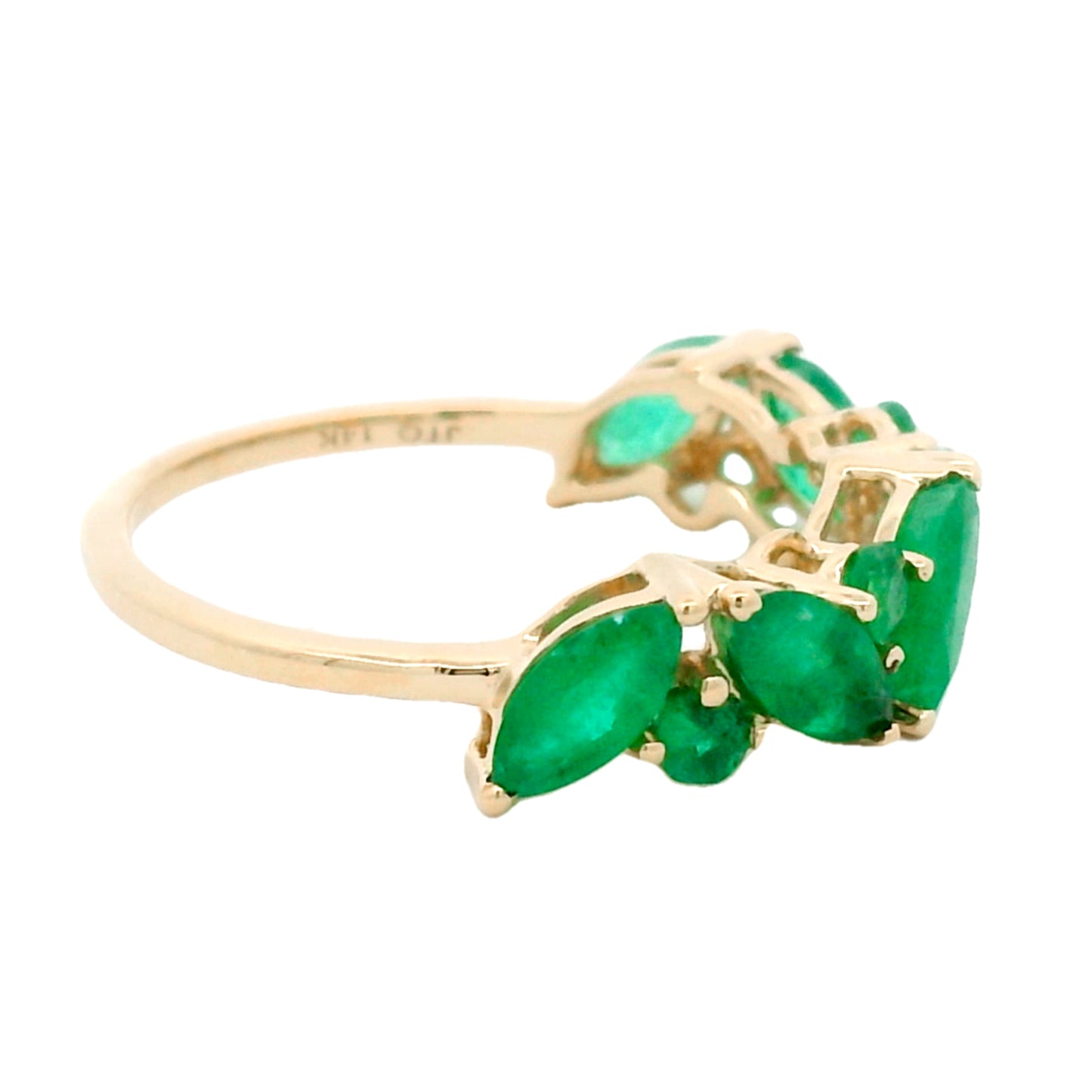 1.80 Ct Marquise Emerald 14K Gold Ring