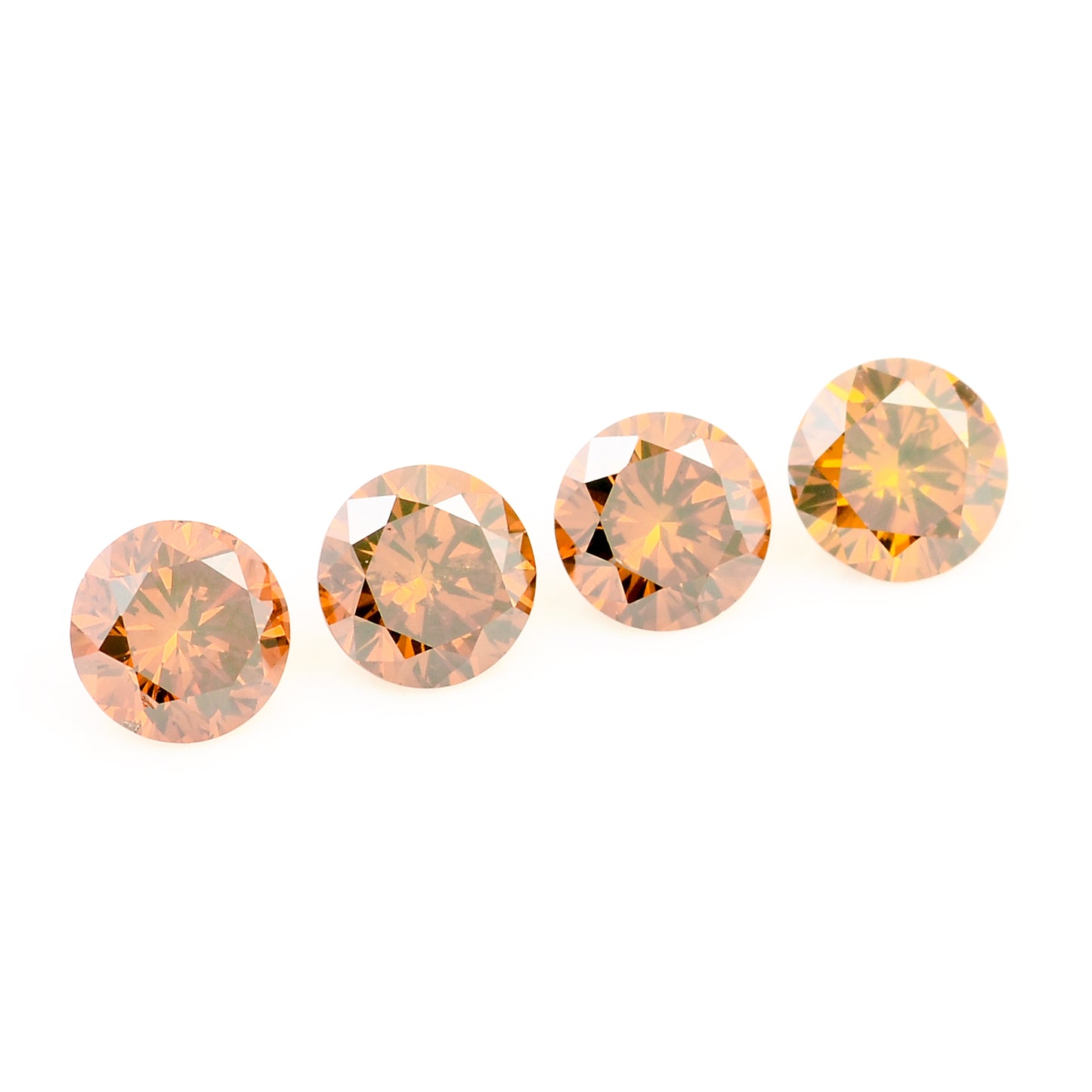 0.61 Red Diamond Round Loose Gemstone