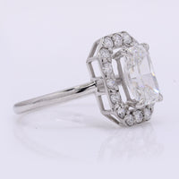 2.27 Carats Lab Grown Diamond 950 Platinum Ring