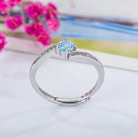 Blue Topaz 925 Sterling Silver Ring