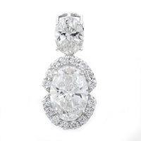 3.45 Carats Lab Grown Diamond 14K Gold Pendant