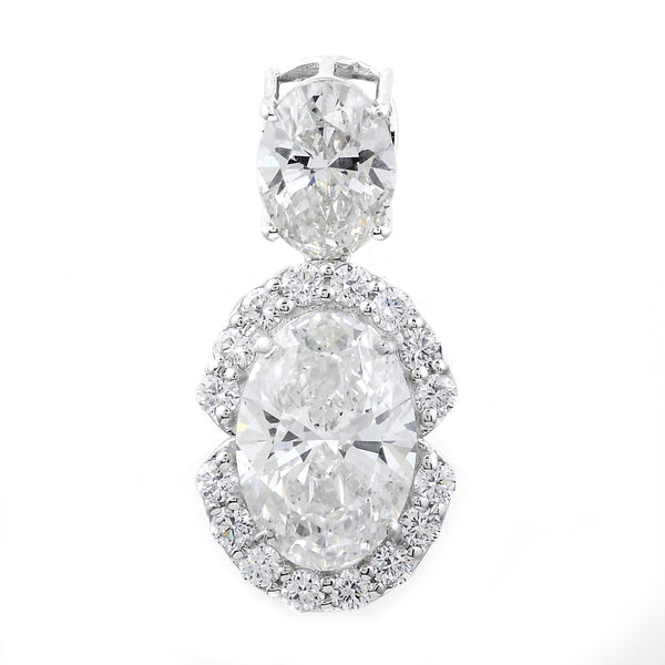 3.45 Carats Lab Grown Diamond 14K Gold Pendant