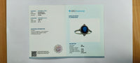 2.51 Ct Oval Mixed Cut Natural Sapphire 14K Gold Ring