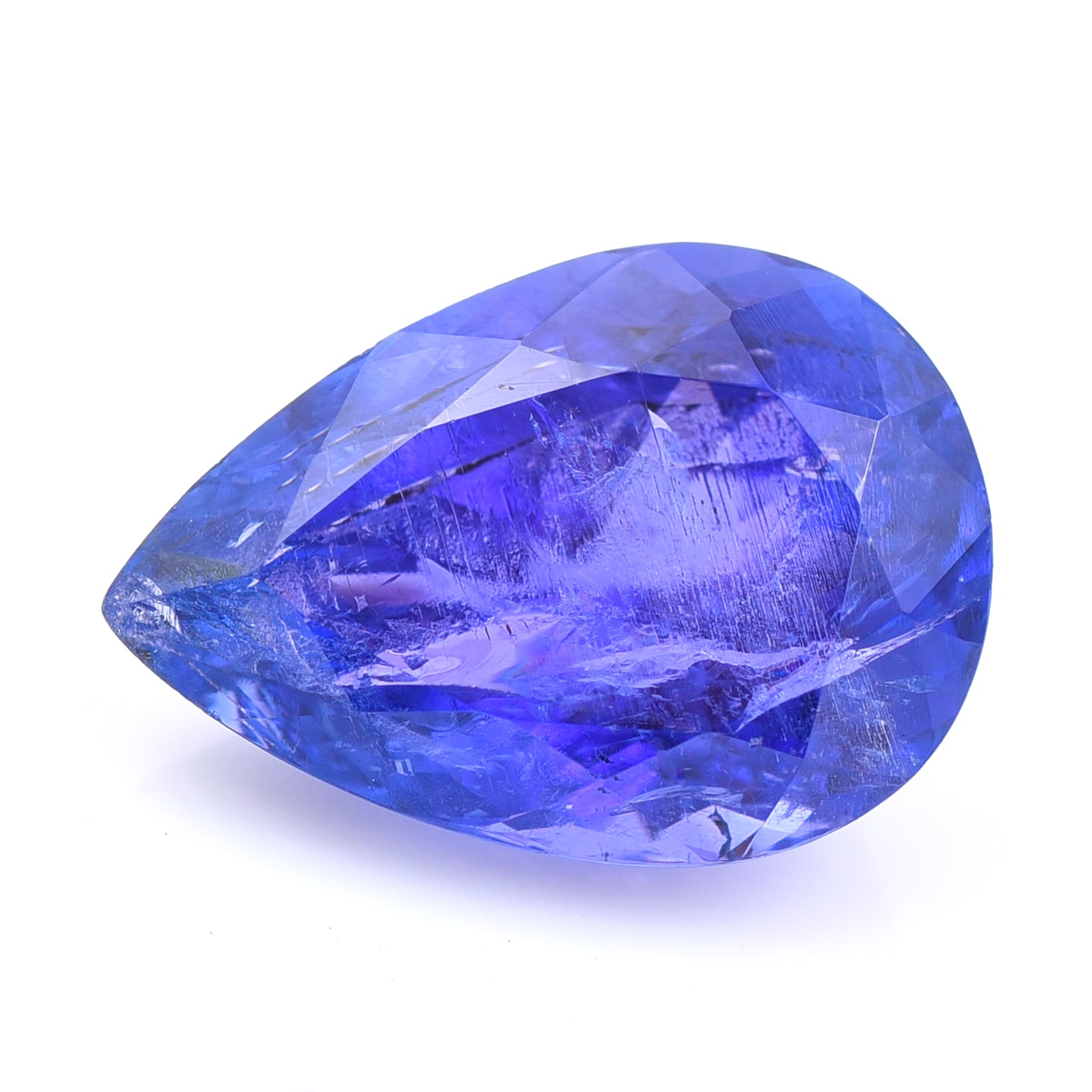 6.82 Natural Zoisite Tanzanite Pear Mixed Cut Gemstone