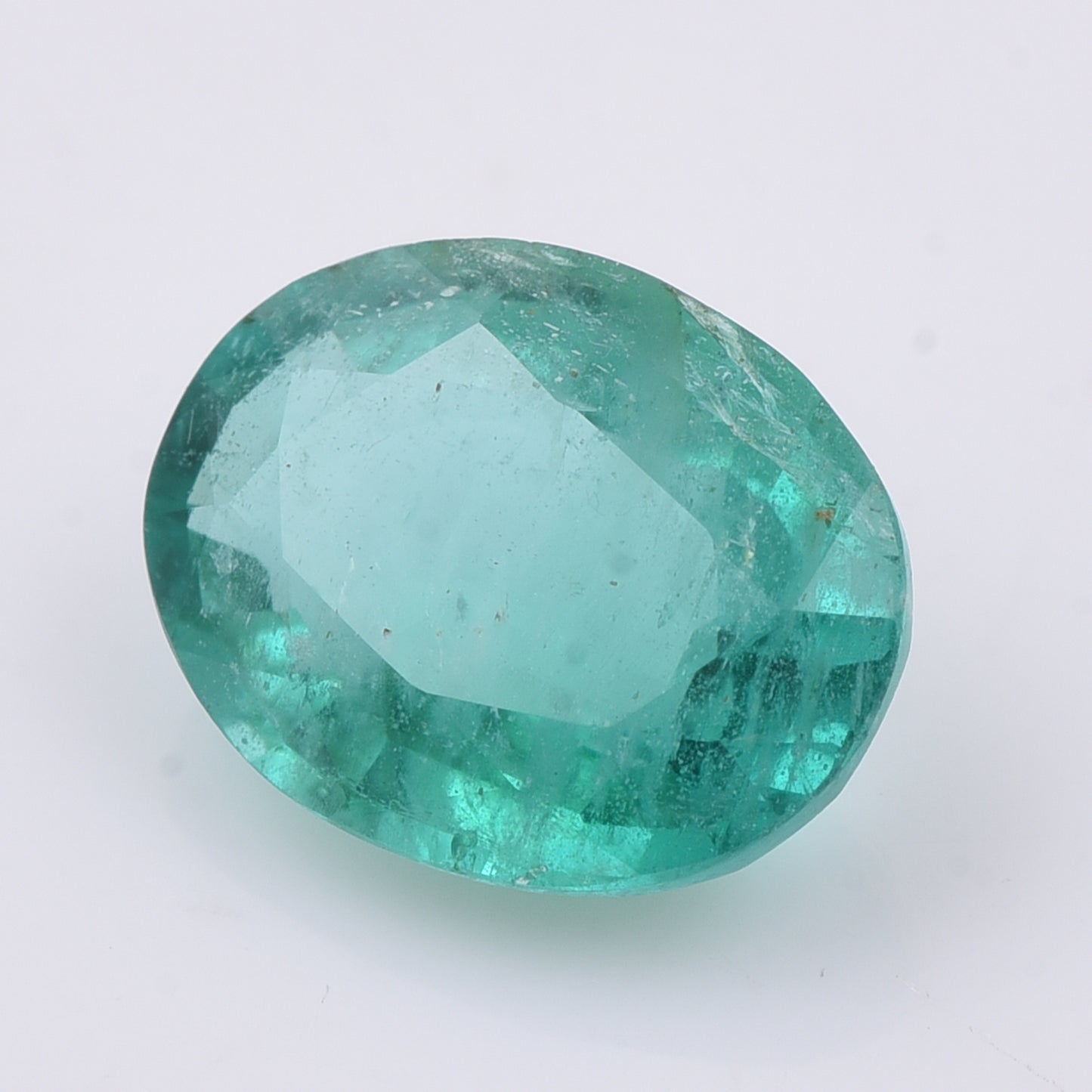 1.93 Natural Beryl Emerald Oval Mixed Cut Gemstone