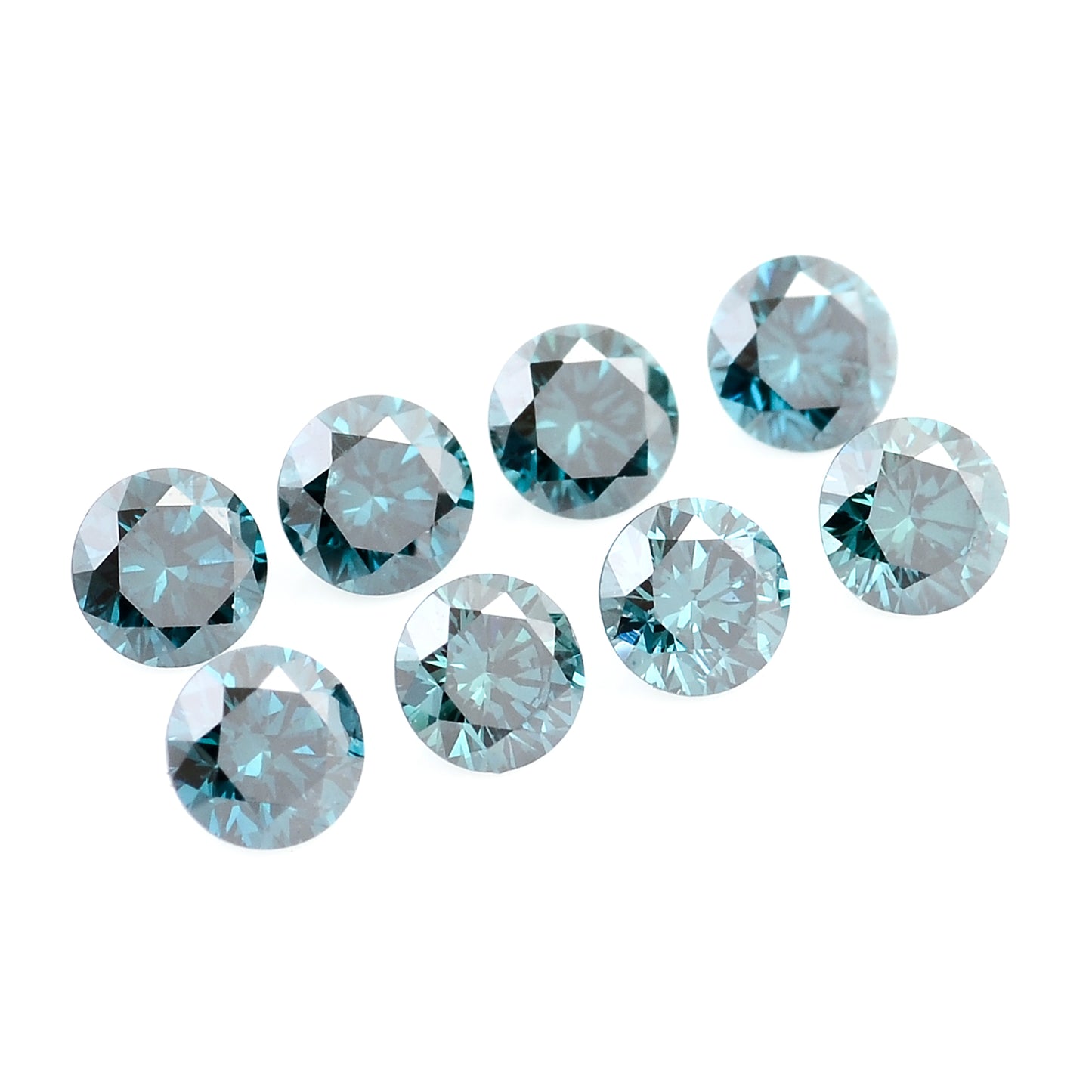 0.64 Blue Diamond Round Loose Gemstone