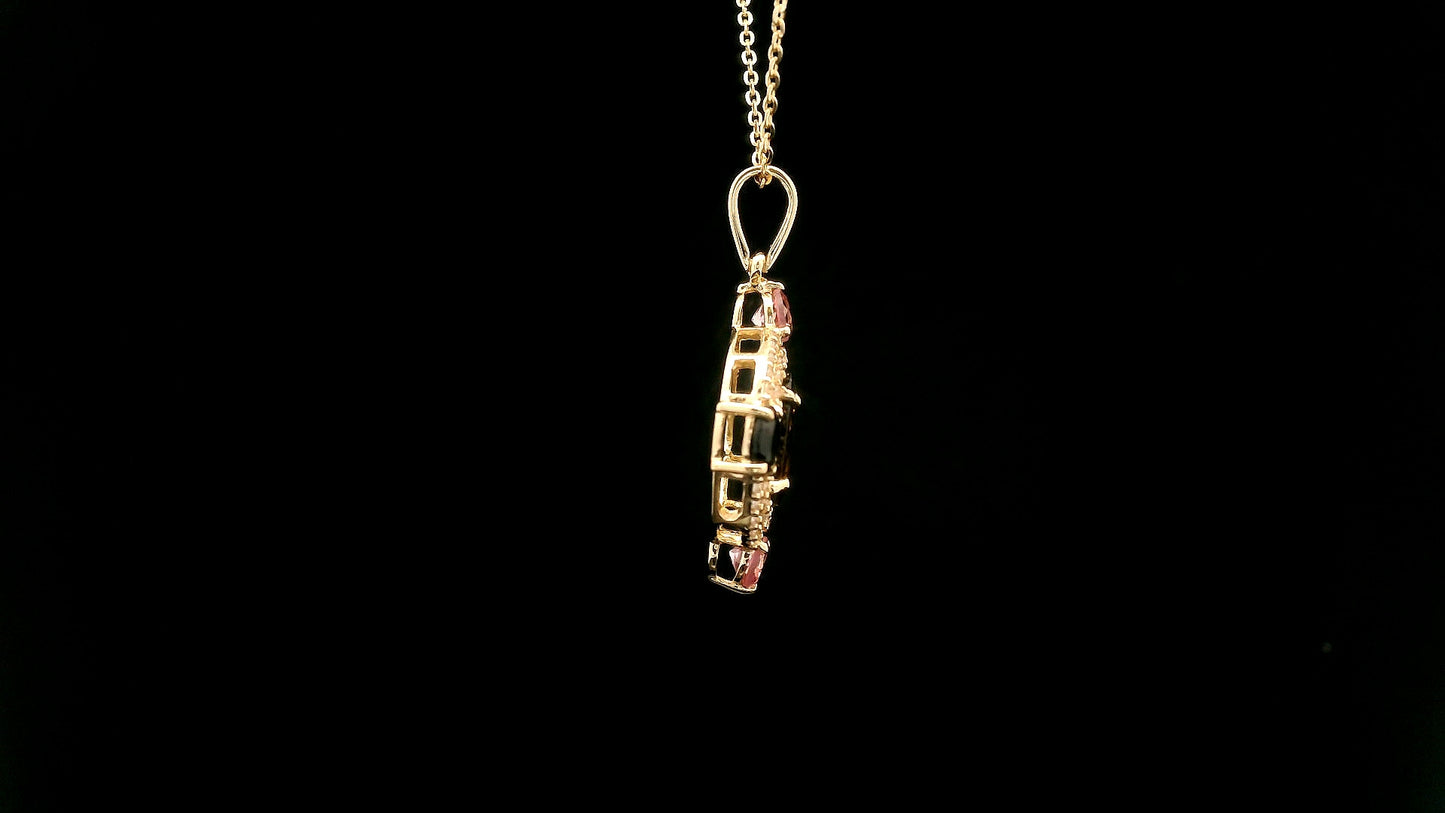1.65 Ct Oval Tourmaline 14K Gold Pendant